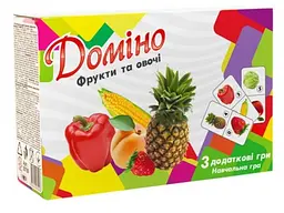 Настільна гра Доміно Фрукти та овочі, Strateg