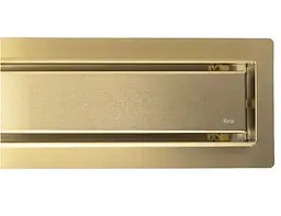Трап для душу Rea Neox 100 Pro brushed gold 2в1 REA-G2850 - мініатюра 3