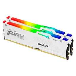 Оперативна пам'ять Kingston Fury 64GB (2x32GB) DDR5 5600 MHz Beast White RGB (ex.HyperX) (KF556C36BWEAK2-64) - мініатюра 3
