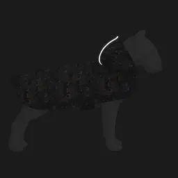 Дощовик-накидка з капюшоном для собак WAUDOG Clothes, малюнок "Зубасті монстри", M, А 40-43 см, B 52-62 см, С 33-42 см - мініатюра 5