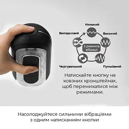 Вібромастурбатор Tenga Flip Zero Electronic Vibration Black - мініатюра 4