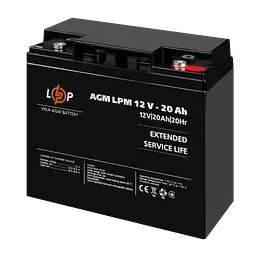 Акумулятор AGM LPM 12V-20 Ah під болт М5 - мініатюра 4