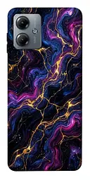 TPU чохол Demsky Purple space marble для Motorola Moto G14