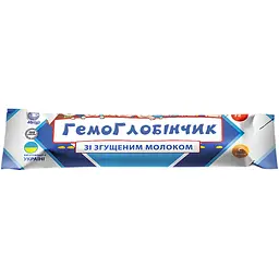 Батончик Гемоглобінчик зі згущеним молоком 40 г