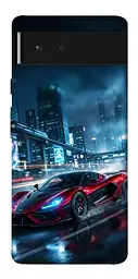 TPU чохол Demsky Red sport car для Google Pixel 6