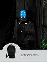 Підлітковий рюкзак з ортопедичною чорний спинкою з usb портом Winner / SkyName(90-131 G) - мініатюра 8