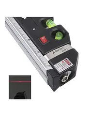 Лазерний будівельний рівень 4 в 1 з рулеткою та лінійкою Laser Level Pro нивелир три лазерні лінії - мініатюра 4