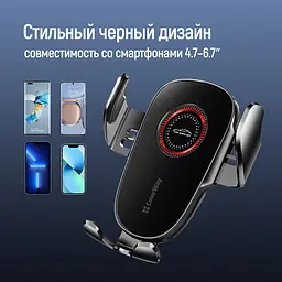 Держатель Colorway автомобильный СolorWay ClampSnap Holder Черный (CW-CHMH19-BK)