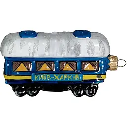 Ялинкова іграшка Різдвяні історії Вагон УЗ Київ-Харків 12 см (4820001202397)