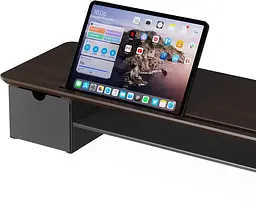 Настільна підставка для монітора Officepro MR161DW Dark Wood/Black (MR161DW) - мініатюра 4