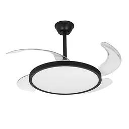 Люстра вентилятор потолочна LED Levistella 7943043 (42) BK, 40W, чорний, сучасний стиль з пультом