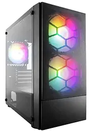 Корпус 1stPlayer X4-M-BK-2F1P-1F1 Black без БП (X4-M-BK-2F1P-1F1)