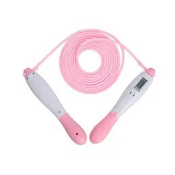 Швидкісна скакалка з лічильником EasyFit EF-1916-WP, білий-рожевий - мініатюра 2