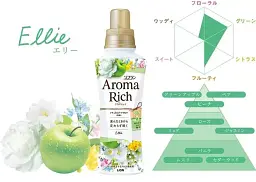 Японський кондиціонер Lion Soflan Aroma Rich Ellie заправка аромат свіжого букета 1520 мл  - мініатюра 2