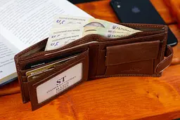 Стильне шкіряне чоловіче портмоне ST Leather В103 коричневе 9,5 см - мініатюра 7