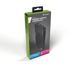 Зовнішній акумулятор Powerbank Tracer 10000mAh 2A тонкий на 2xUSB-порту BK Чорний - мініатюра 3