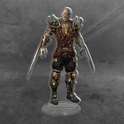 Акрилова колекційна фігурка Мортал комбат Mortal Kombat Барака 15 см