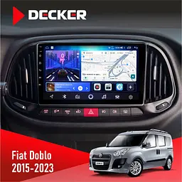 Штатна магнітола Fiat Doblo 2015-2023 Decker D9-006 4x64, 4G Decker (НФ-00008714)