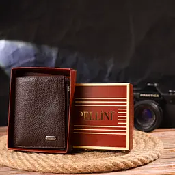 Чоловічий шкіряний гаманець Canpellini 9,7х11,5х1,5 см acs0025041 - мініатюра 8