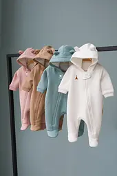 Дитячий демісезонний комбінезон на флісі для новонароджених Nory розмір 62 см (0-3 місяці) Magbaby Ментоловий - мініатюра 8