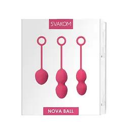 Набір вагінальних кульок зі зміщеним центром ваги Svakom Nova Plum Red - мініатюра 6