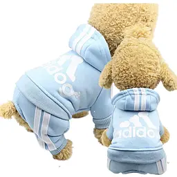 Костюм для тварин Ginger ХL Adidog спорт блакитний Д-40 см ОГ-50 см 4.5-5.5 кг - мініатюра 2