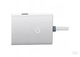 Хаб Baseus Lite Series 4-Port Type-C HUB Adapter Type-C to USB 3.0*4 25cm WKQX030302 White - мініатюра 3