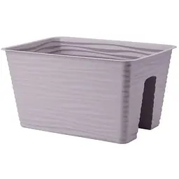 Горщик Form-Plastic Sahara кашпо на перила-40 13.2 л сірий (4460-055)
