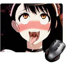 Ігрова поверхня Nextprint брюнетка Ахегао - Ahegao 220 х 180 мм (14981)