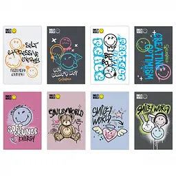 Блокнот Yes Smiley World А7 48 аркушів клітинка 1 шт. в асортименті (152572)