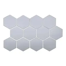 Дзеркальний декор Wall Sticker SW-00002514 акриловий самоклеючий 150х175 мм 12 шт. срібло