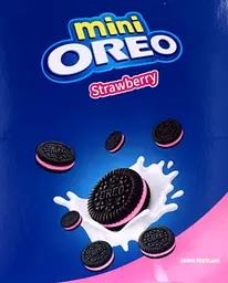 Печиво Oreo Biscuit Mini Filled With Strawberry Cream 61.3 г - мініатюра 2