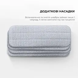 Підлогонатирач/Швабра з роспилювачем Deerma Spray Mop White TB500 - мініатюра 11