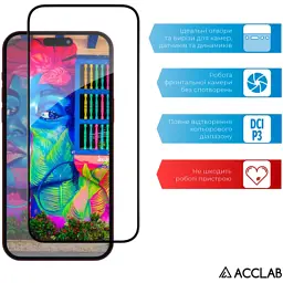 Скло захисне ACCLAB Full Glue Apple iPhone 15 Pro (1283126575389) - мініатюра 5