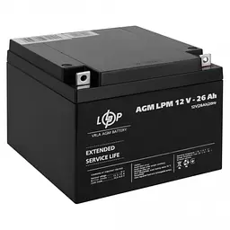 Акумулятор LogicPower AGM LPM 12V - 26 Ah - мініатюра 3