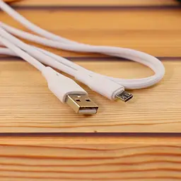 Кабель Aspor AC-05 USB – Micro 2.4A/1м- білий - мініатюра 3