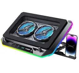 Охолоджувальна підставка для ноутбука 17.3 дюйма Ice Coorel A-5 2xfan 2300RPM