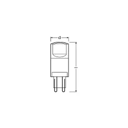 Лампочка Osram LEDPIN40 3,8W/840 230V CL G9 FS1 (4058075432420) - мініатюра 5