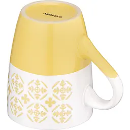 Чашка Ardesto Ornament 320 мл жовто-біла (AR3045YW) - мініатюра 4