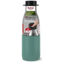 Tefal Термопляшка Bludrop, 500мл, діам70, t хол. 24г, гар.12г, нерж.сталь+пластик, зелений