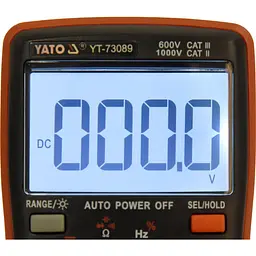 Мультиметр Yato цифровий з LCD-дисплеєм (YT-73089) - мініатюра 5