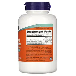 Вітаміни та мінерали NOW Calcium & Magnesium Citrate Powder with D3, 227 грам - мініатюра 2