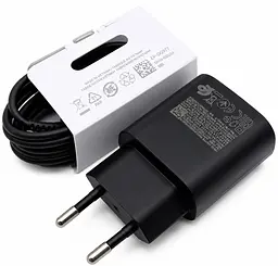 Швидкісний зарядний пристрій EP-TA800 Super Fast Charging Type-C з кабелем 1 м чорний - мініатюра 2