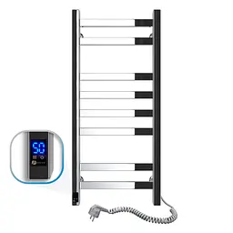Електрична рушникосушка Navin Авангард 360x800 Sensor правобічна з таймером 10-028053-3680, Хром, Праве, Електронний