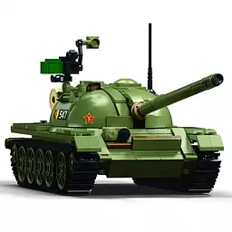 Конструктор M38-B1135 SLUBAN "Танк" 27см 1:35 3в1 604дет фігурки в коробці (6903317537501) - мініатюра 3