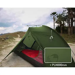 Двомісний легкий намет Naturehike Tagar NH17T180-J (Темно-зелений) - мініатюра 3