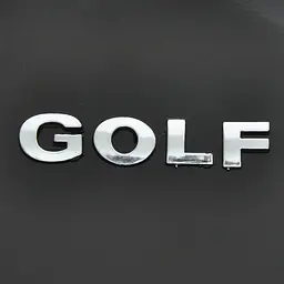 Емблема напис Golf роздільний напис Golf 4-5 скотч