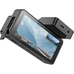 Автомобільний відеореєстратор Hoco DV12 with rear camera Silvery Gray (640176) - мініатюра 5