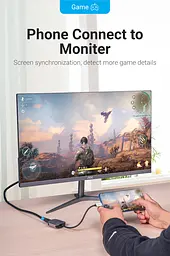 Перехідник USB 3.1 Type-C --> HDMI (F), 4K 30HZ, кабель 0.15м, Vention сірий - мініатюра 5