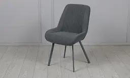 Стілець Ділан метал сірий сидіння тканина 510x560x900 графіт - мініатюра 3